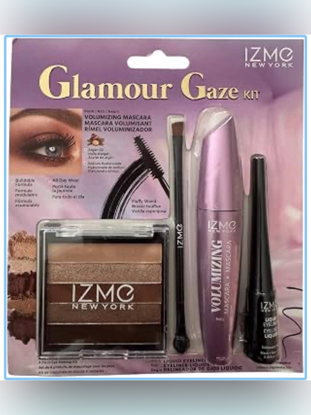 IZME New York Glamour Gaze Eye Makeup Kit 4 Piece Set